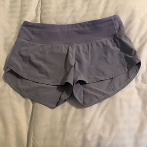 EUC lilac Lululemon shorts size 2
